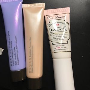 Becca and Too Faced primers